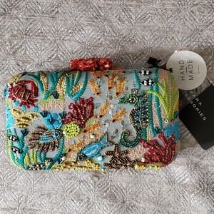 NWT ZARA - Cross Body Bag - Embroidered- Handmade